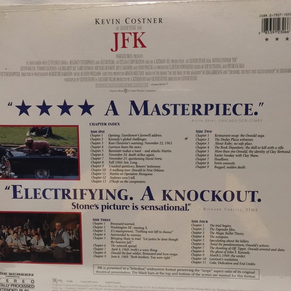 Warner Home Video JFK Laser Discs. - Picture 4 of 4